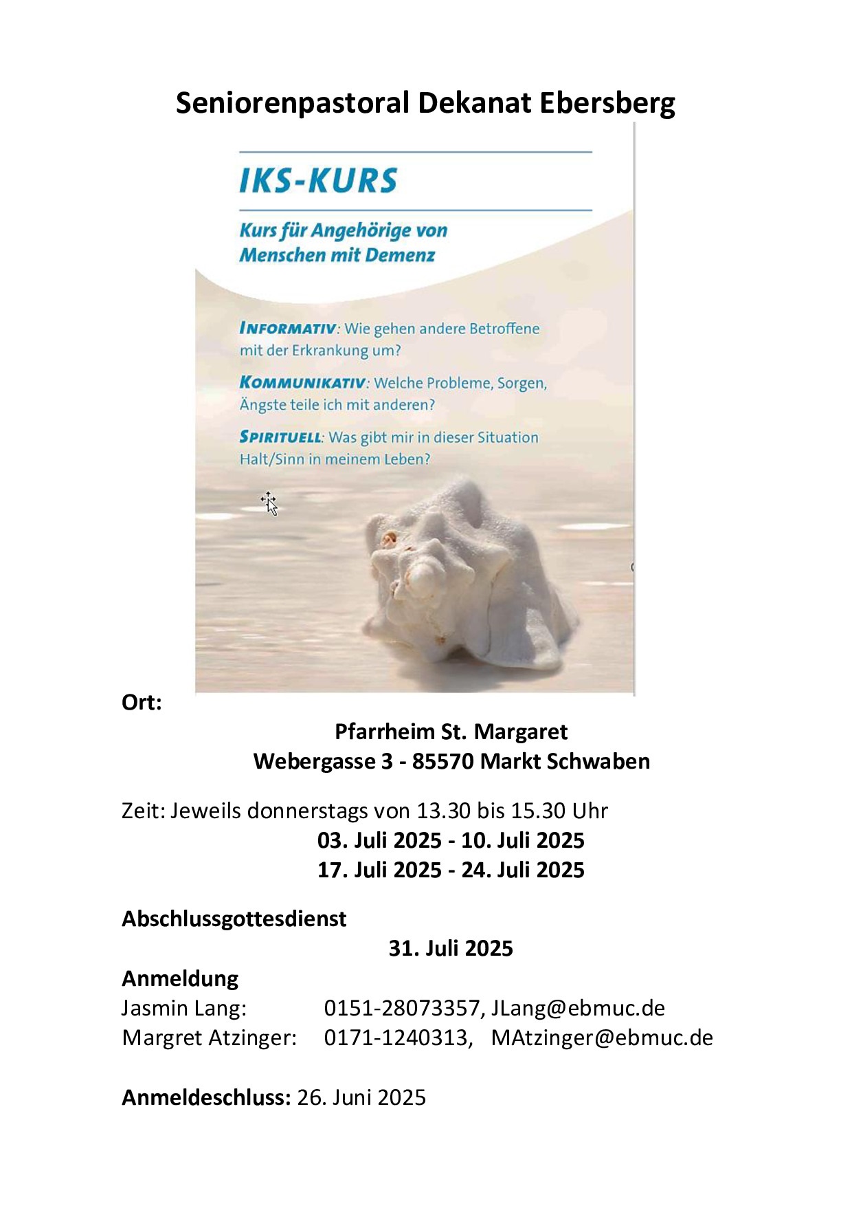 Abschlussgottesdienst