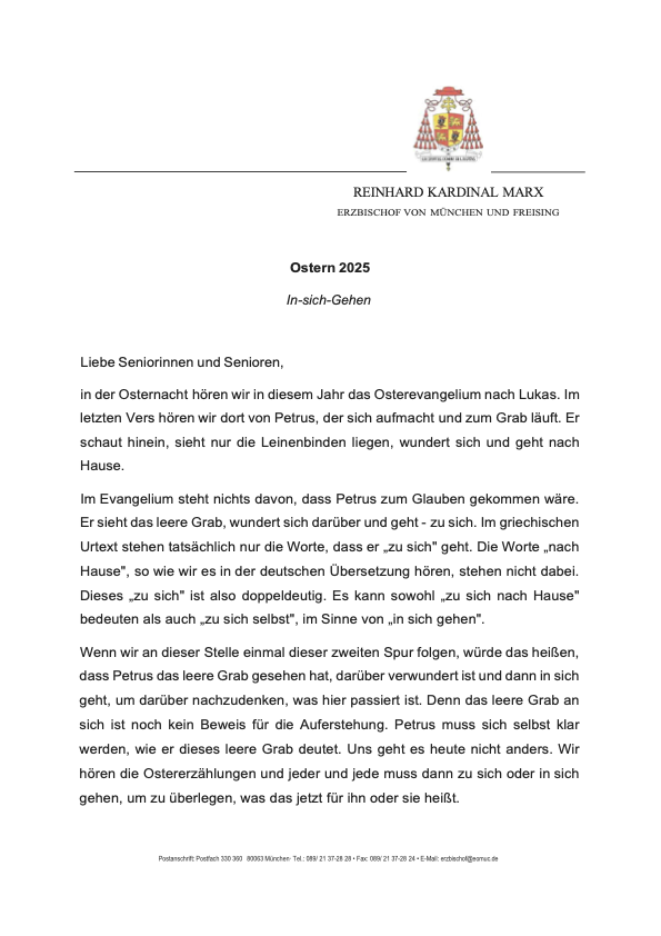 Ostergruß Kard. Marx an die Senioren_2025_1