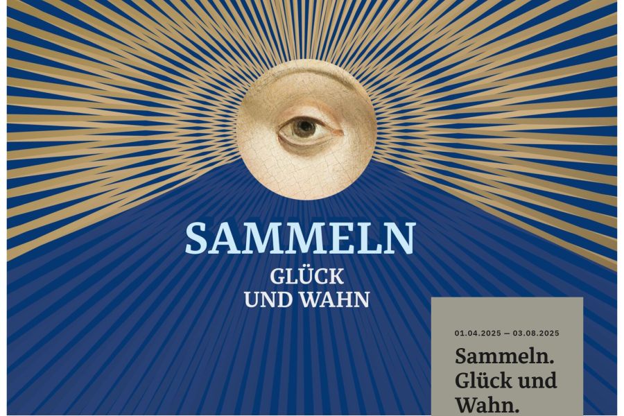 Plakat der Ausstellung "Sammeln - Glück und Wahn" im Diözesanmuseum Freising