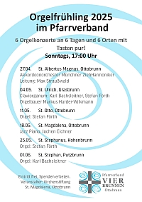 Plakat Orgelfrühling 2025