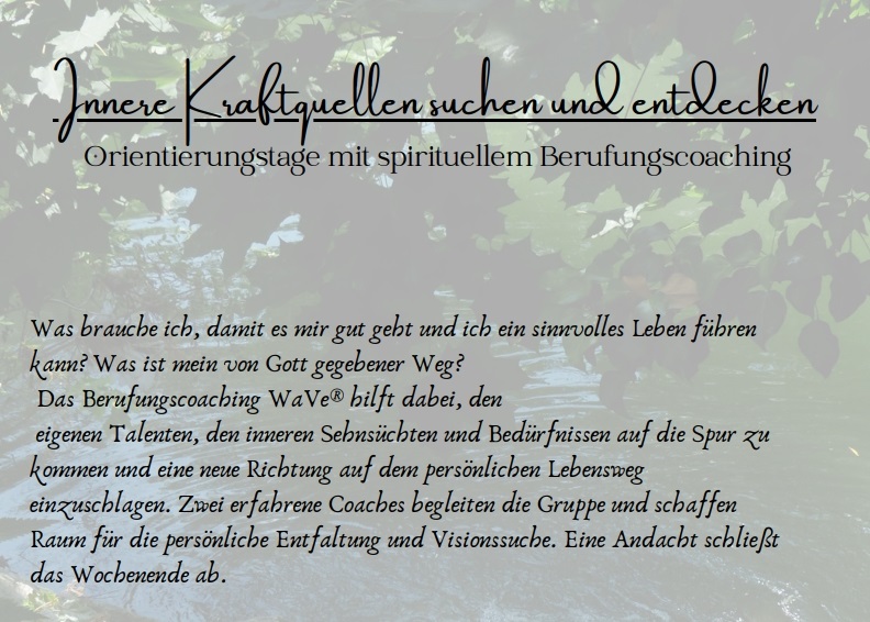 Innere Kraftquellen Coachin