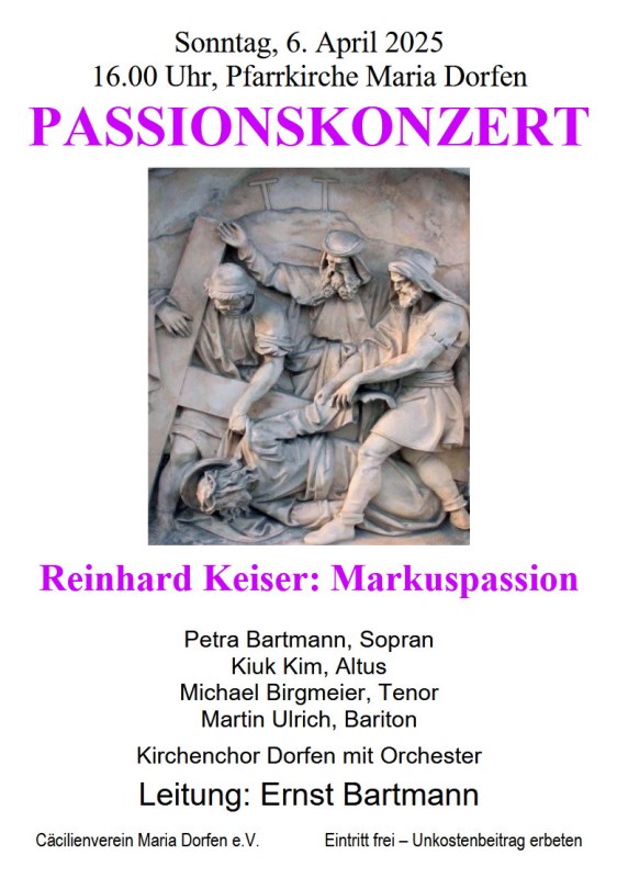 Passionskonzert Markuspassion
