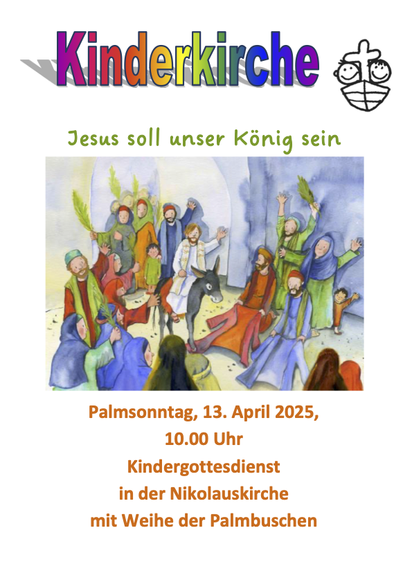 Kinderkirche Palmsonntag April 2025