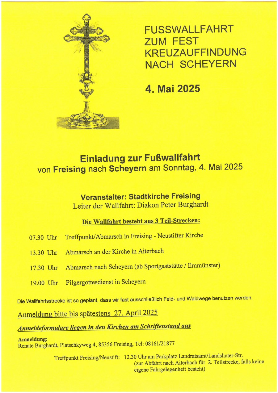 Wallfahrt nach Scheyern