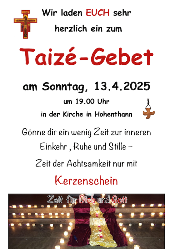 Taizegebet 2025-04-13