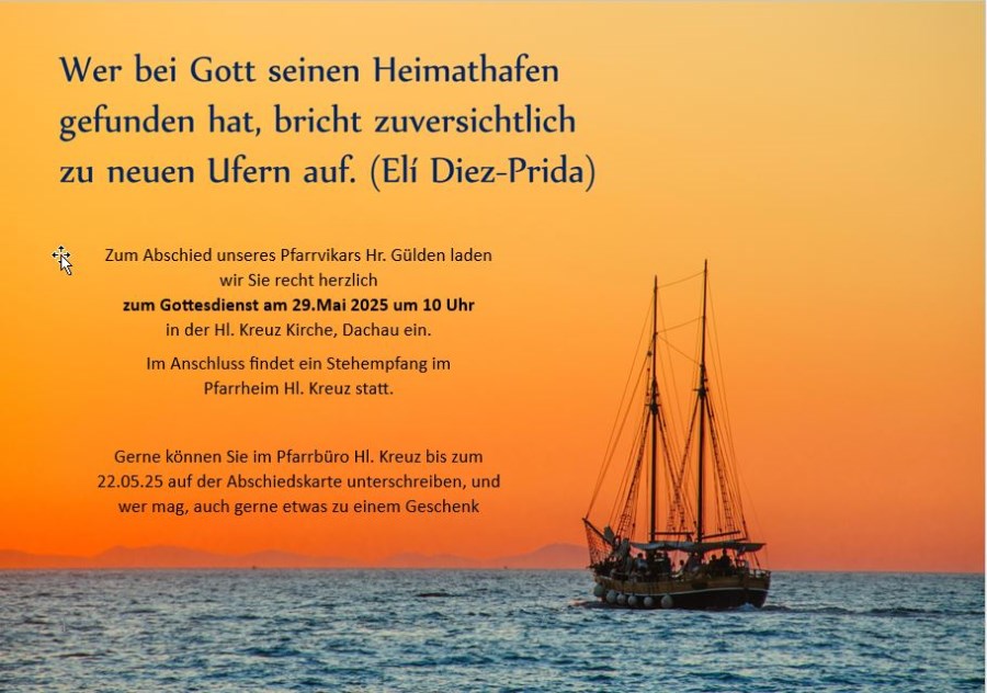 Abschied Pfarrvikar Gülden