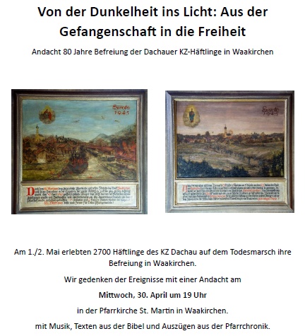 Plakat Andacht Todesmarsch 300425