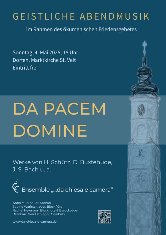 Flyer Geistliche Abendmusik