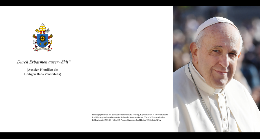 Sterbebild Papst Franziskus