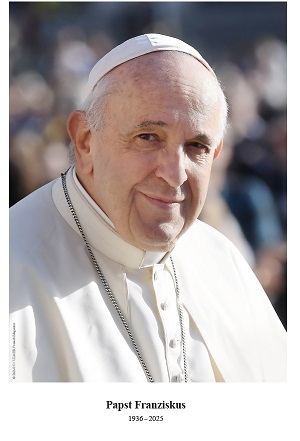 Gedenkbild Papst Franziskus
