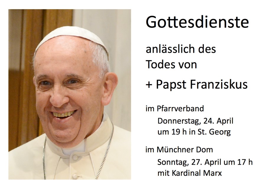 Anzeige der Trauergottesdienst in St. Georg und im dom