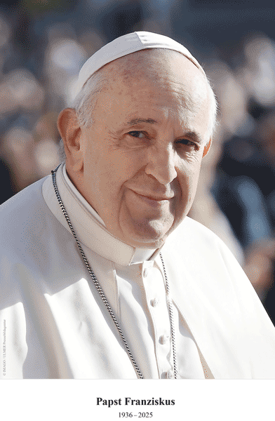 Gedenkbild Papst Franziskus