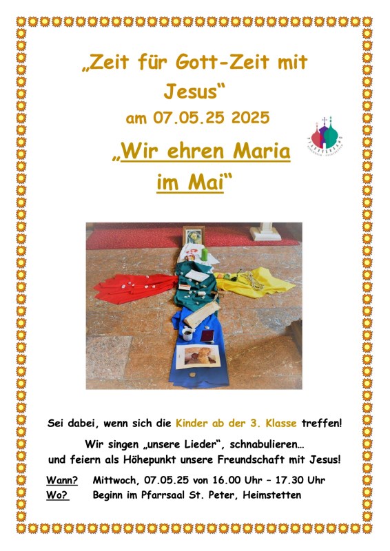 2025_Zeit für Gott-PlakatWir ehren Maria im Mai_07.05.25