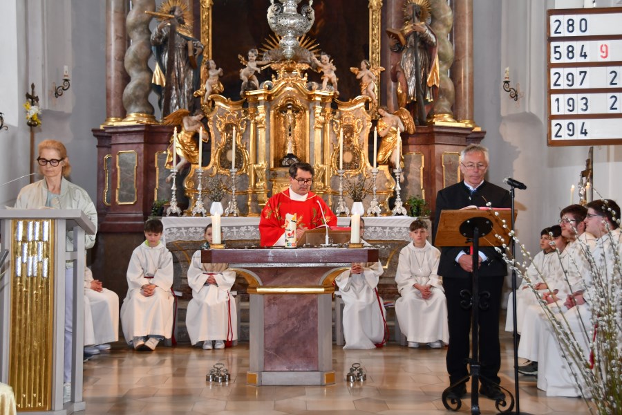 Palmbuschenweihe in der Johanneskirche