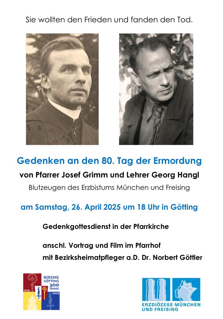 Gedenken 26.04. Hangl/Grimm