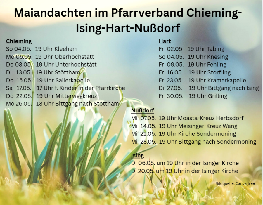 Maiandachten