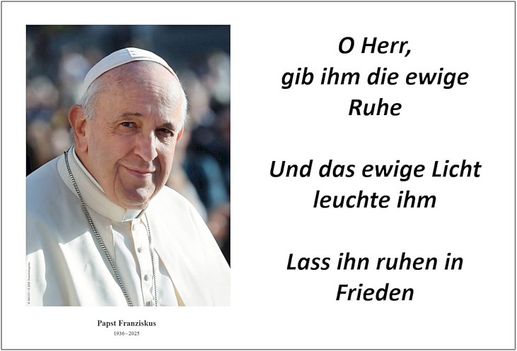 Pabst Franziskus_Ruhe in  Frieden