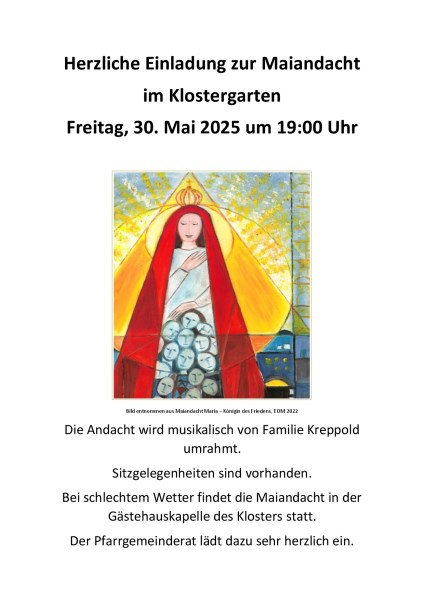 Einladung zur Maiandacht
