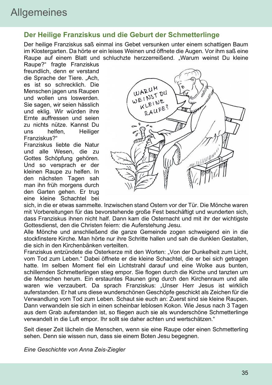 Pfarrblatt für die Pfarrverbände Hörgertshausen-Gammelsdorf und Mauern 05. Mai bis 01. Juni 2025 Seite 35