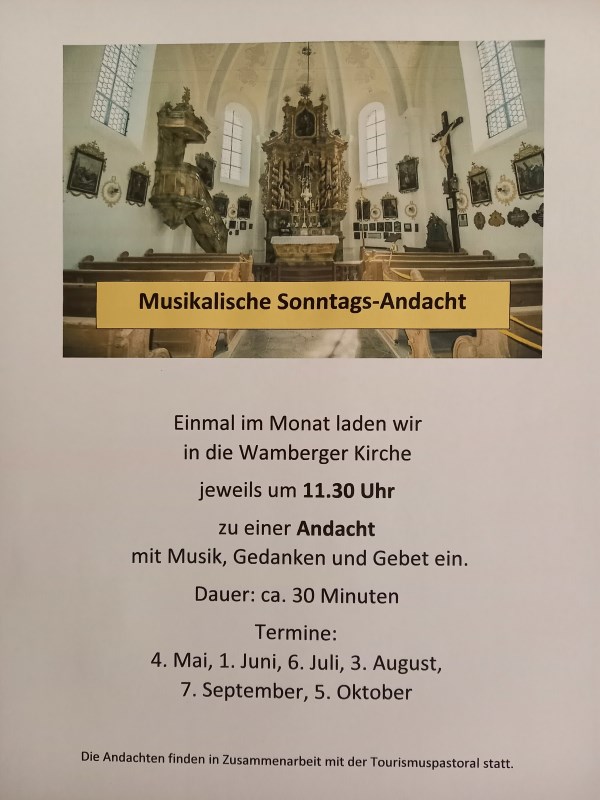 Andachten in Wamberg