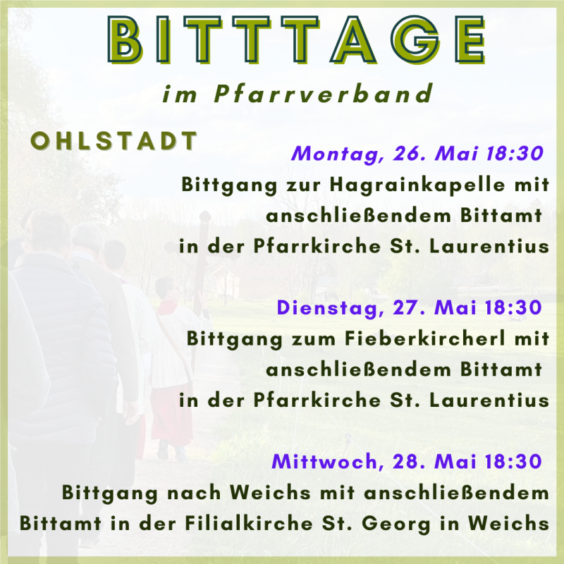 Bittage im Pfarrverband 2025