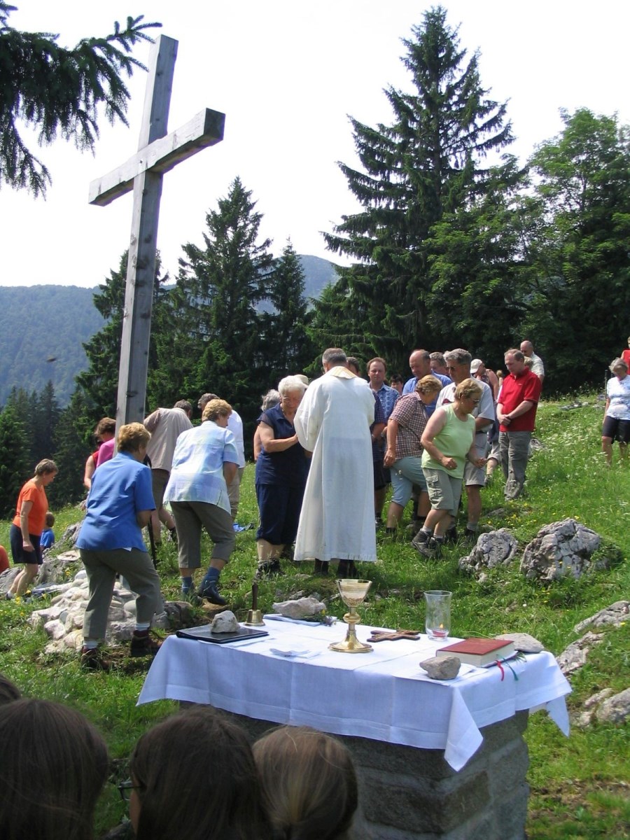 Bergmesse Staffnalm Altar