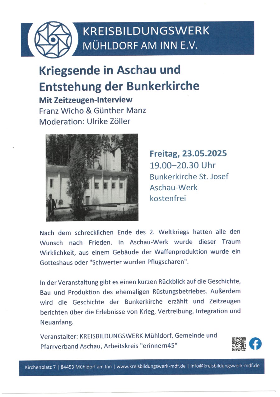 Veranstaltung Bunkerkirche Aschau-Werk