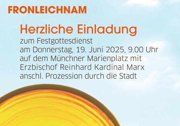 Einladung zum Stadtfronleichnam 2025