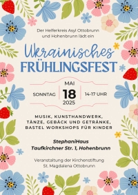Plakat Ukrainisches Frühlingsfest