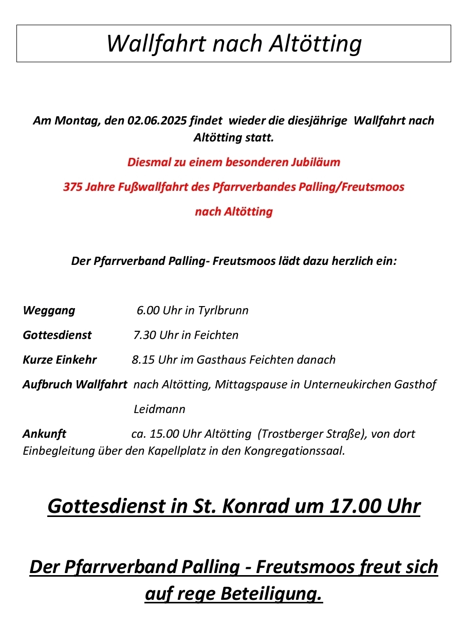 Fußwallfahrt