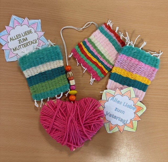 selbst gebastelte Geschenke für Muttertag und Vatertag