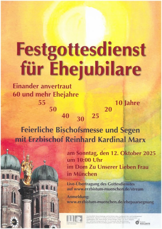 Festgottesdienst Ehejubilare
