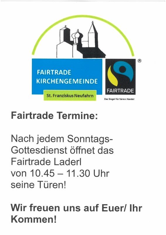 Öffnungszeiten FairtradeLaderl