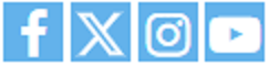 Social Media Icons auf der Website des Erzbistums