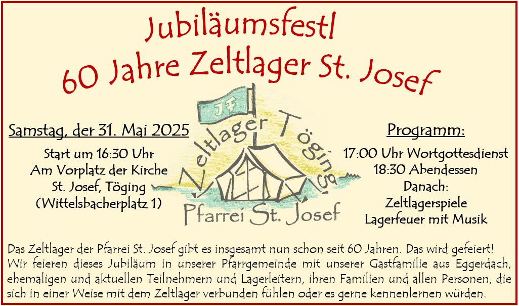 Jubiläumsfest Zeltlager St. Josef