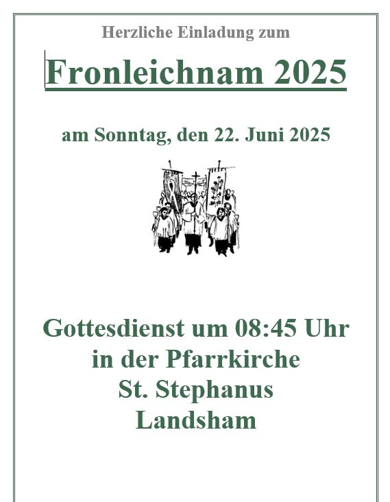 Fronleichnam in Landsham 2025