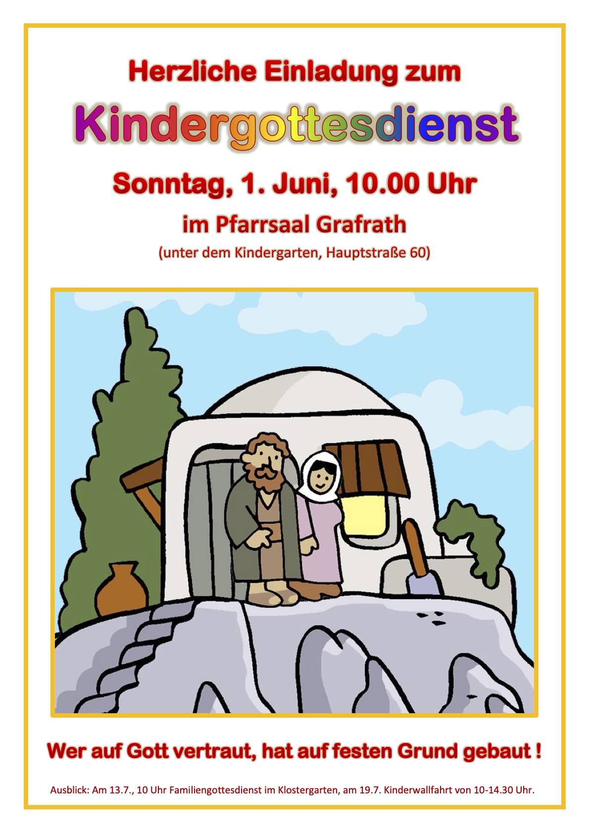 Einladung Kindergottesdienst 01.06.2025 A4
