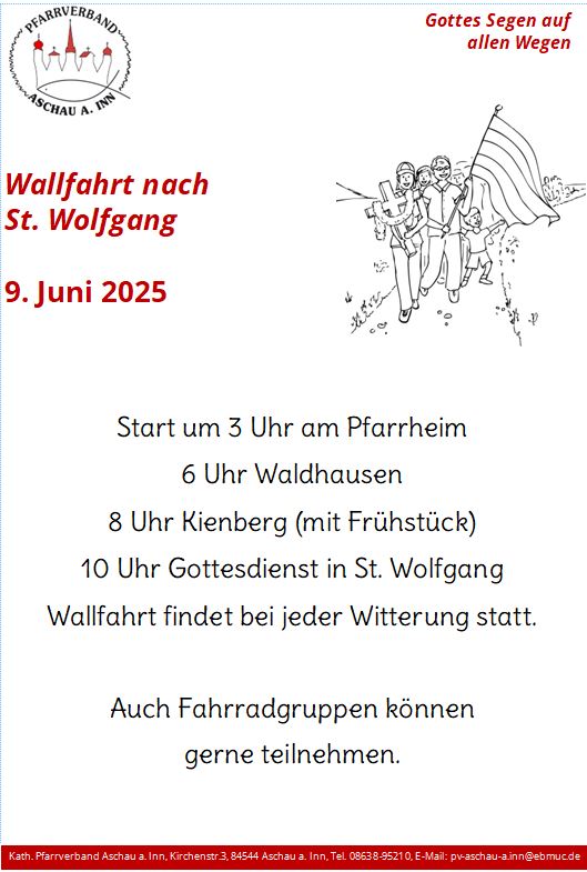 Wallfahrt nach St. Wolfgang
