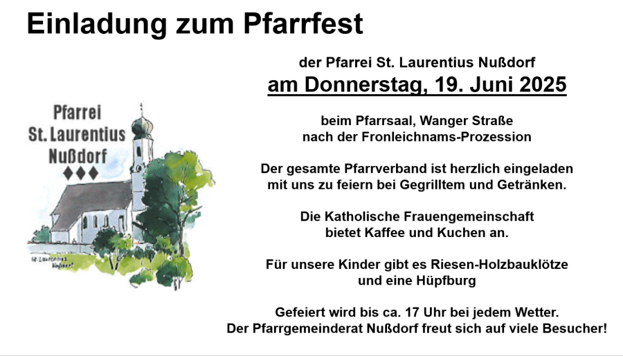 Pfarrfest Nußdorf
