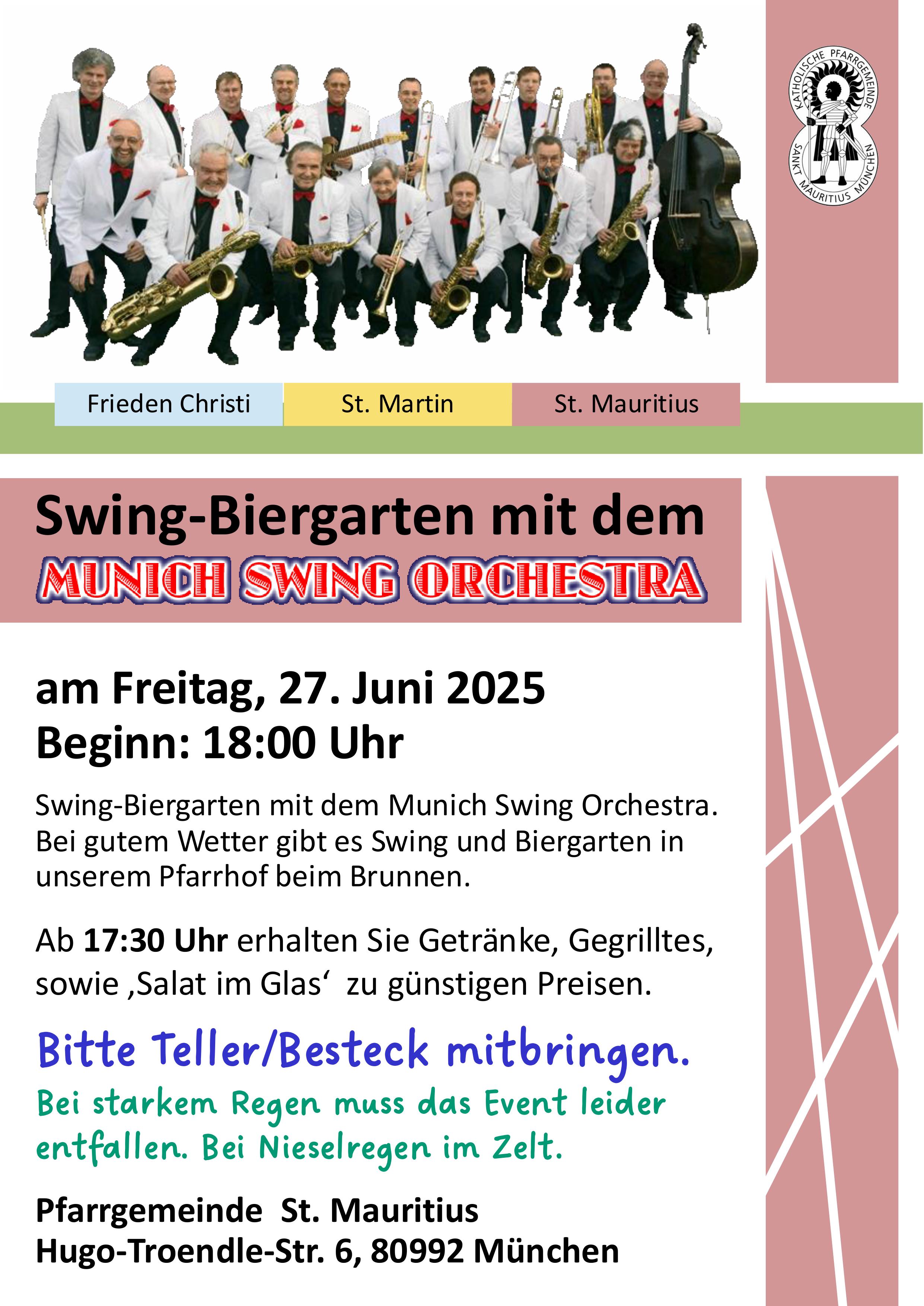 Plakat Swing Biergarten