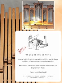 Kollage für Orgelspendenaktion