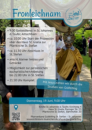 Einladungsplakat Fronleichnam 2025