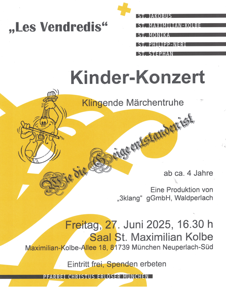Plakat Kinderkonzert: Wie die Geige entstand