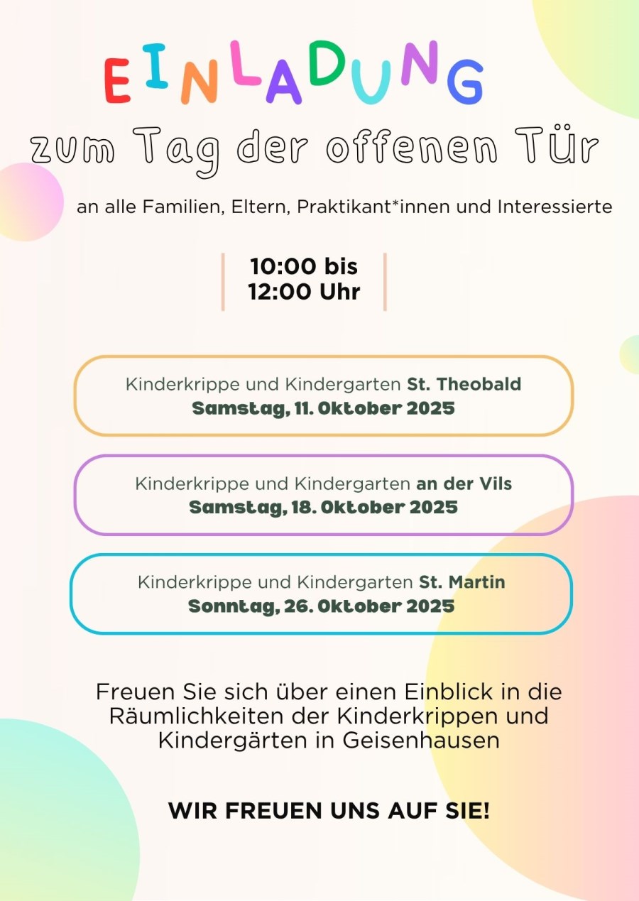 Tag der offenen Tür Oktober 2025