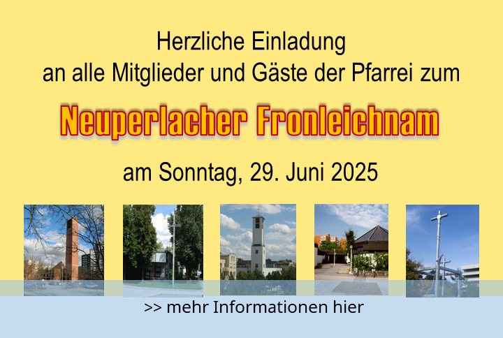 Einladung Neuperlacher Fronleichnam
