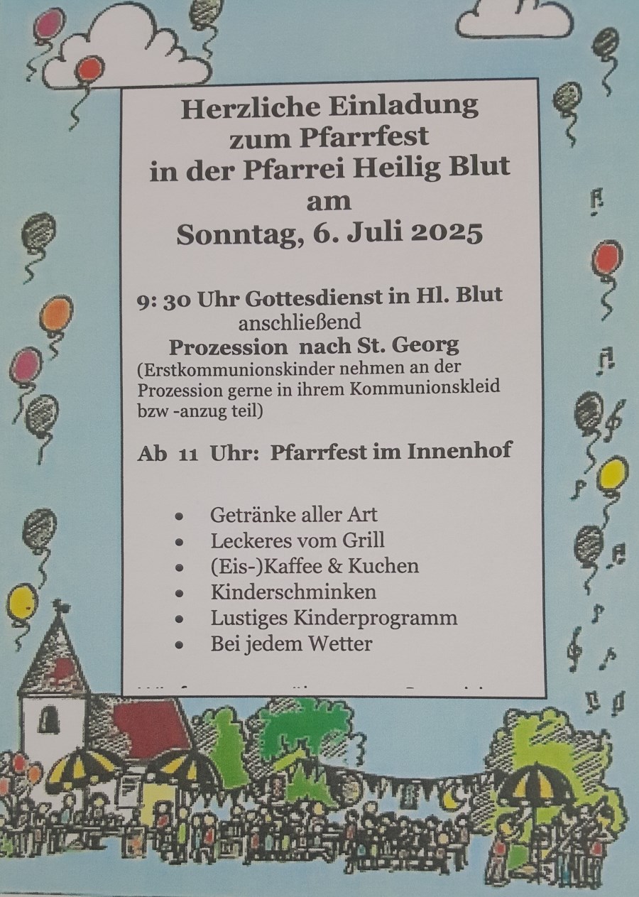 Plakat Pfarrfest 2025