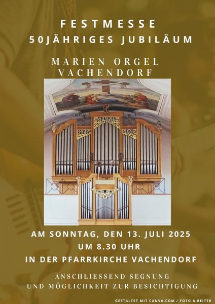 Festmesse 50 jähriges Orgeljubiläum