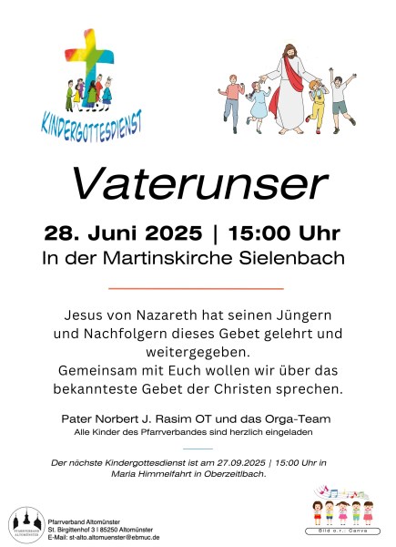 Einladung Kindergottesdienst