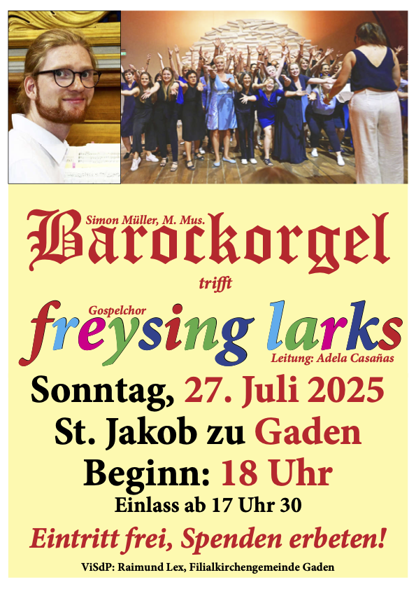Plakat Orgelkonzert 27.07.2025