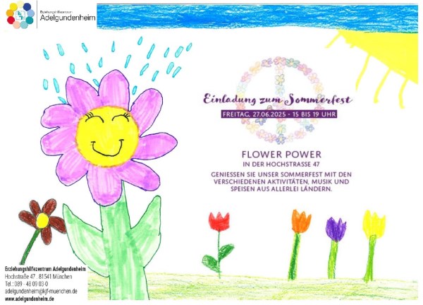 Plakat Sommerfest Adelgundenheim